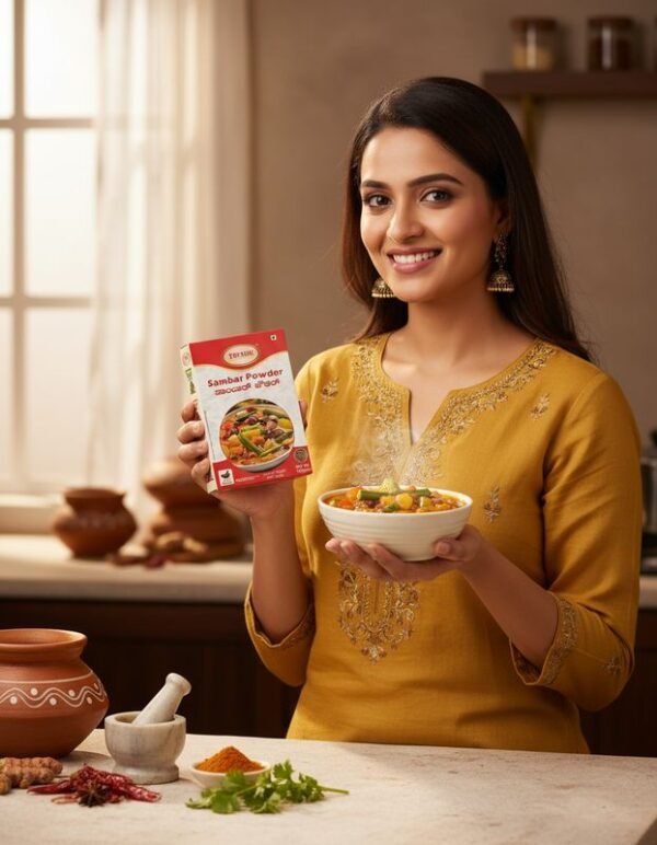 Trishu Veg Sambar Masala – Pure, natural, traditional South Indian spice mix