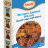 Box of Mutton Sambar Masala featuring a photo of cooked mutton in a spiced sauce.
