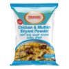 Packaged Chicken and Mutton Biryani Powder by Trishu, featuring a blue design and price tag.